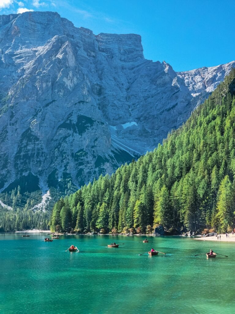 Lago di Braies Dolomieten parkeren