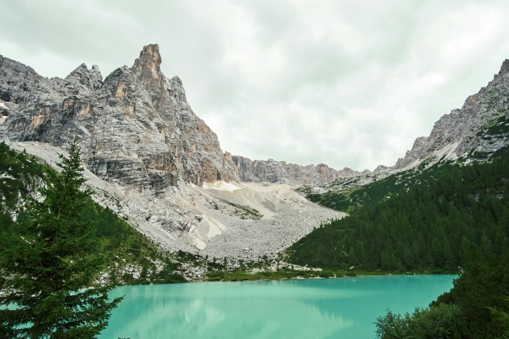 Lago di Sorapsis Dolomieten Lago di Sorapsis Dolomieten